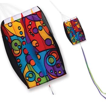 5- Parafoil Rainbow Orbit Kite - Includes Line And Case