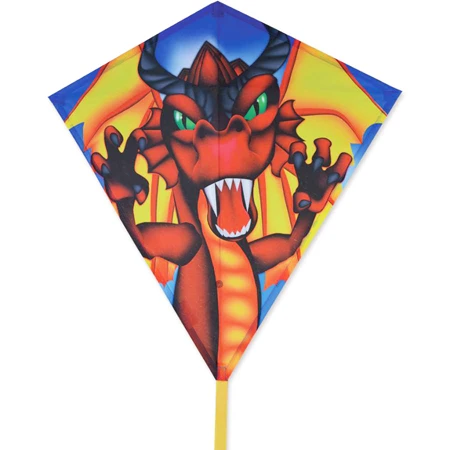 30 In. Diamond - Flame Wing Dragon- Includes Line And Tail